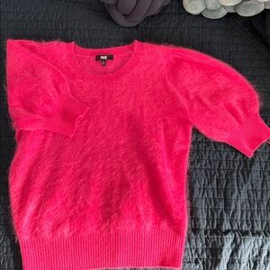 PAIGE Women's Bright Pink Crew Neck Sweater